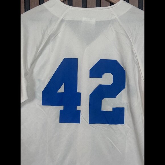 Los Angeles Dodgers Jackie Robinson Night Jersey Medium Adults #42 Button - Picture 9 of 12
